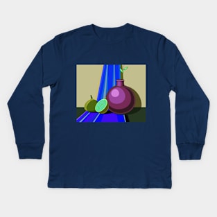 Bright still life with exotic fruit Kids Long Sleeve T-Shirt